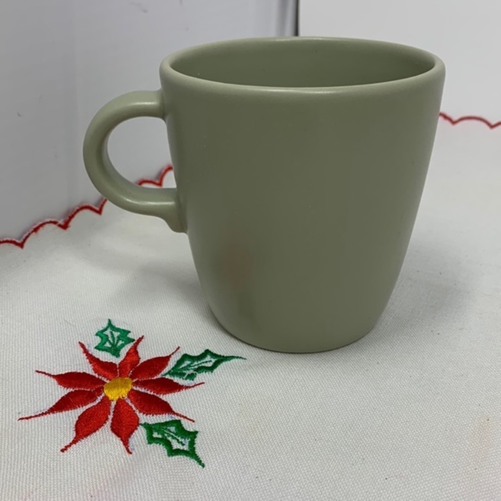 3.5” green Ikea coffee tea hot coco drink mug cup nwt sturdy unused